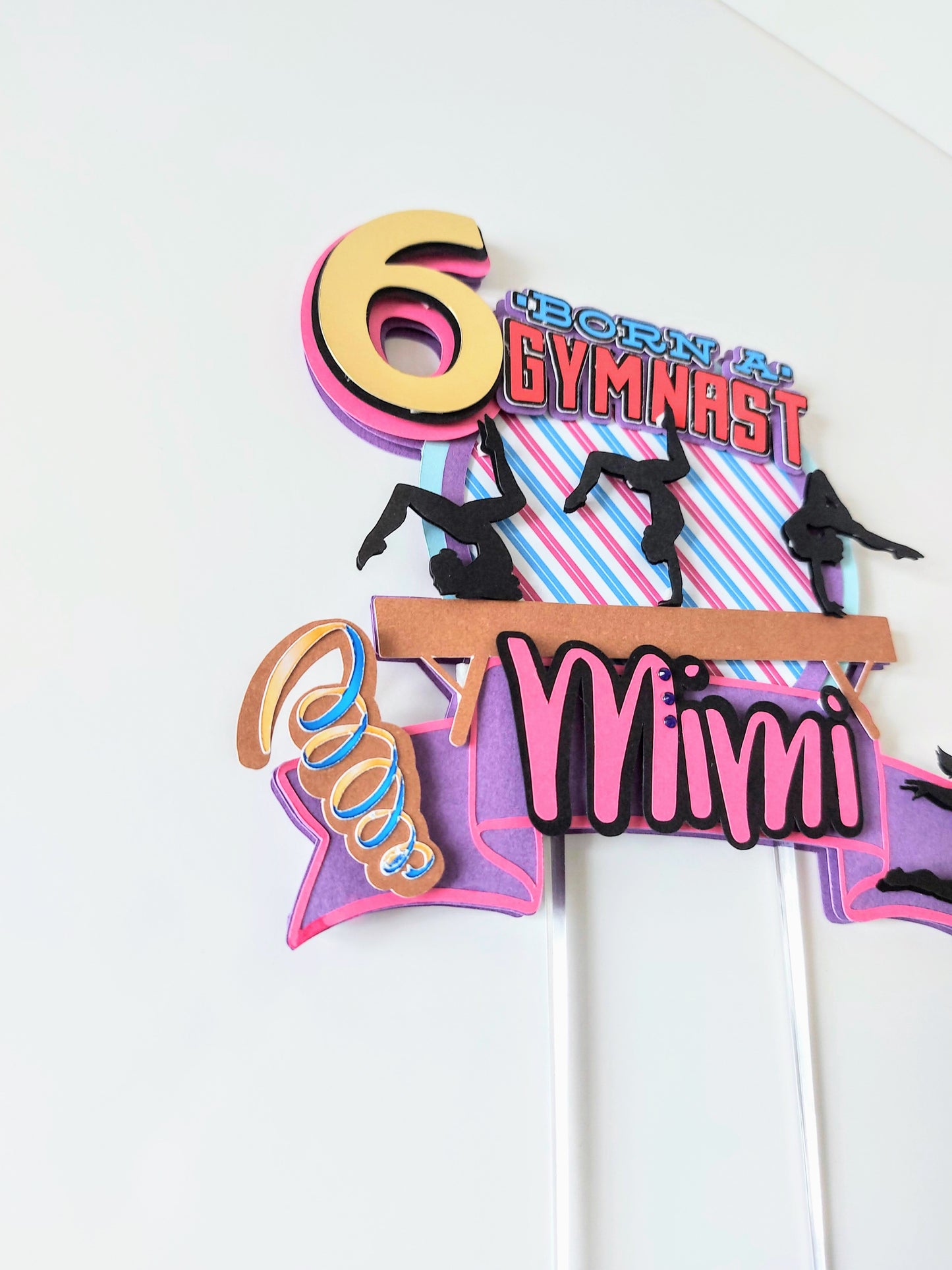 Gymnastics Cake Topper