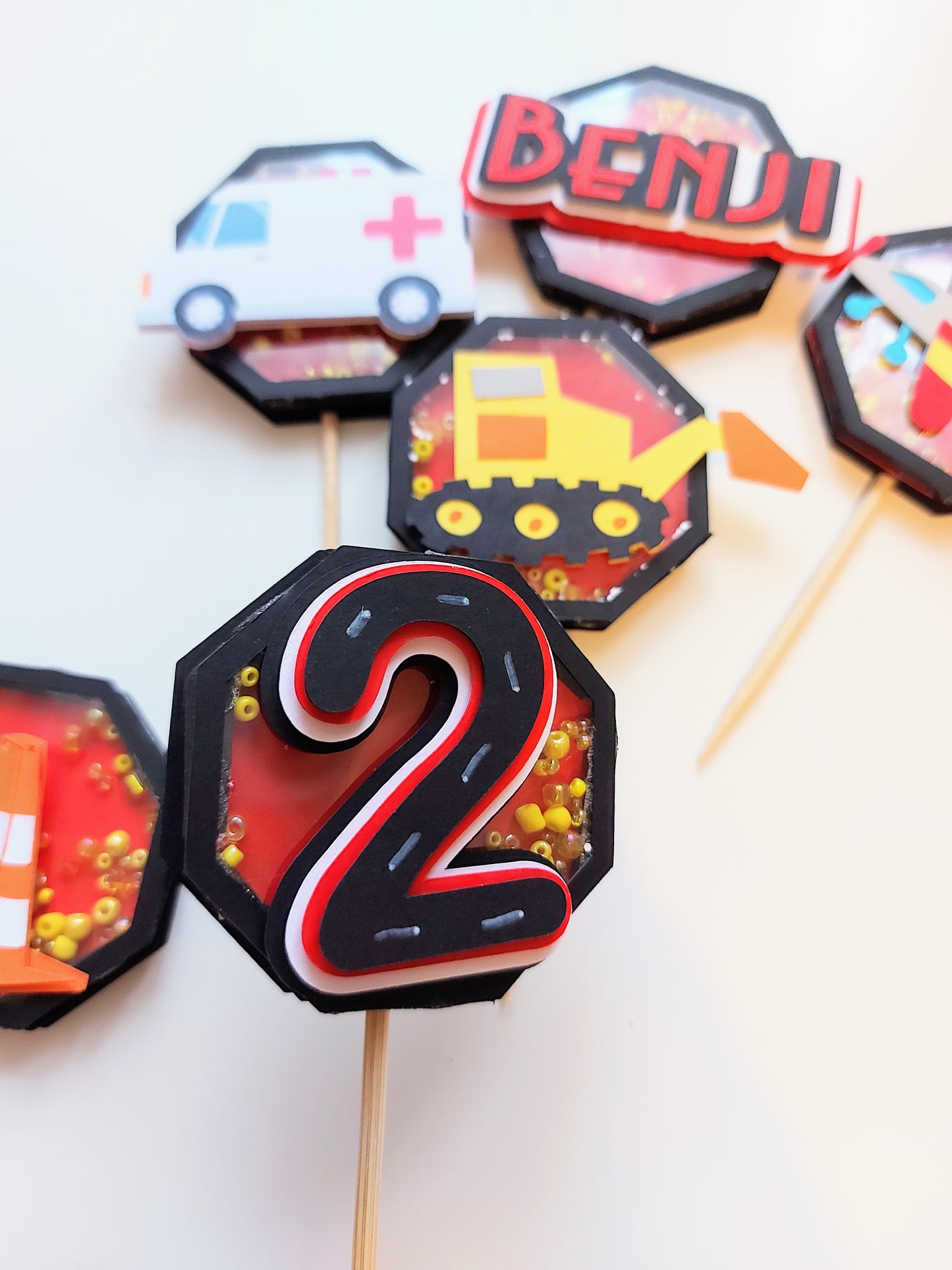 Vehicle Cupcake Toppers