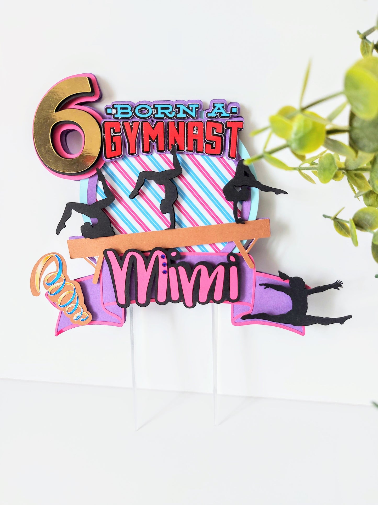 Gymnastics Cake Topper